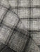 Heavy Weight Check Upholstery in Black and Gray|Plaid Woven Geometric Pattern Upholstery Fabric by the Yard