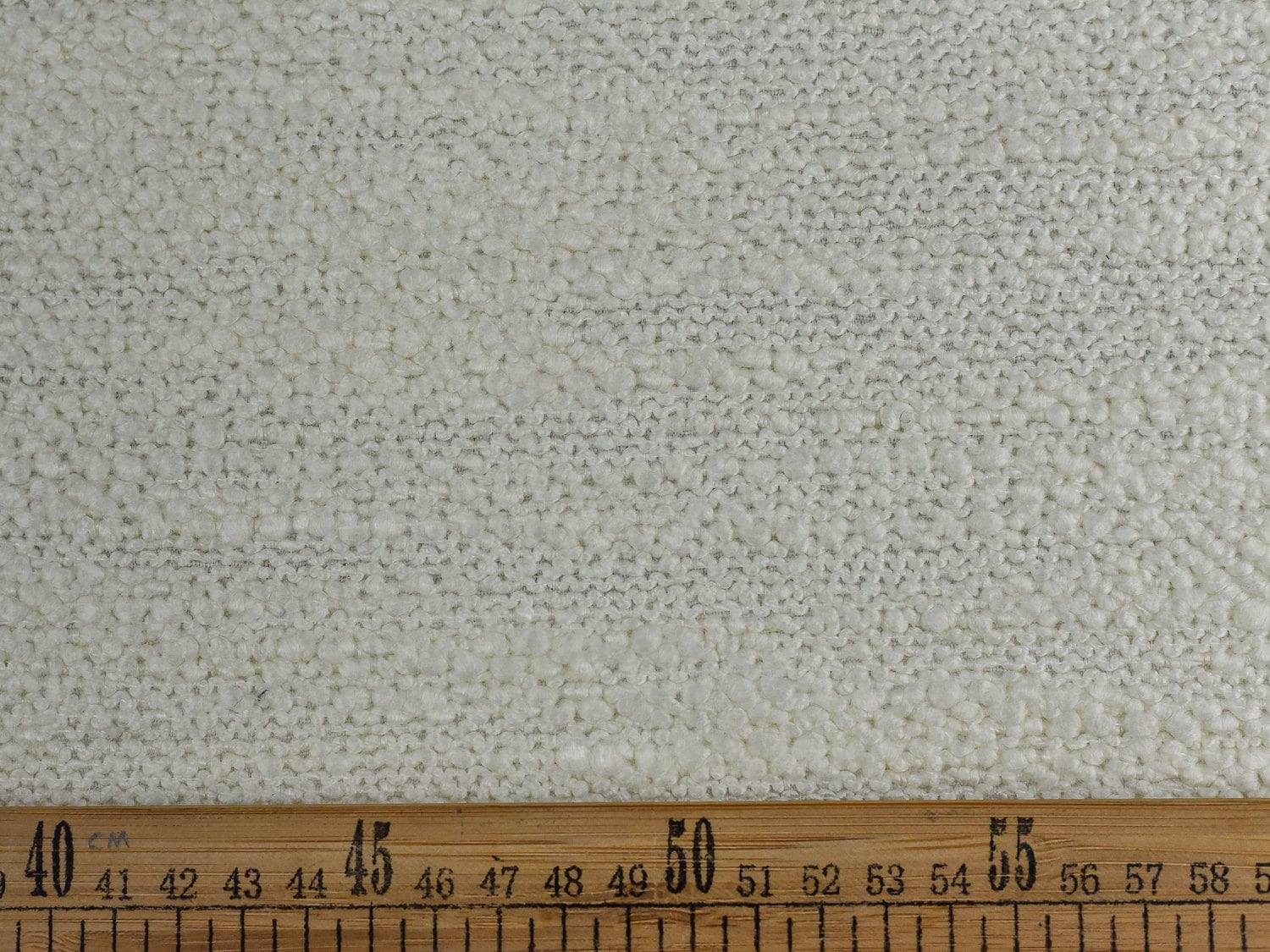 Heavy Weight Chunky Nubby Ivory Gray Boucle Upholstery Fabric For Chair 57"W/630GSM-Clouds Pristine
