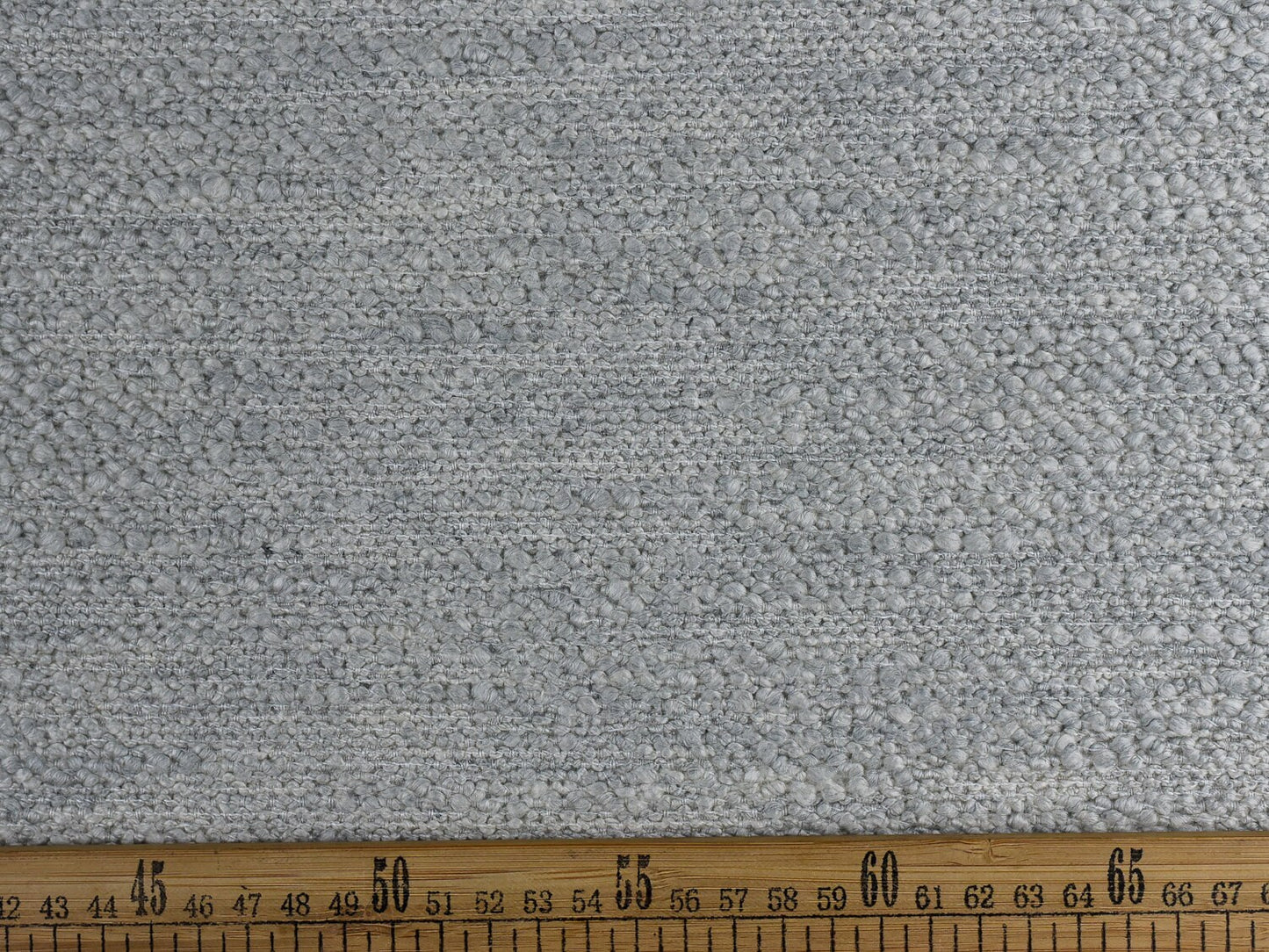Heavy Weight Chunky Nubby Ivory Gray Boucle Upholstery Fabric For Chair 57"W/630GSM-Clouds Light Gray