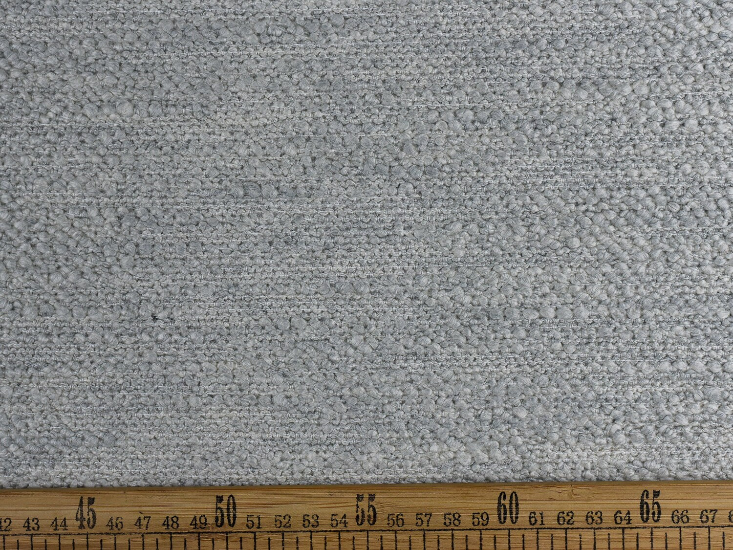 Heavy Weight Chunky Nubby Ivory Gray Boucle Upholstery Fabric For Chair 57"W/630GSM-Clouds Light Gray
