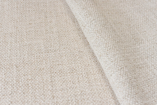 Heavy Weight Cream Flax Linen Fabric Dover Crescent Upholstery Fabric By The Yard Chunky Fabric for Chair Coach Pillows Covers