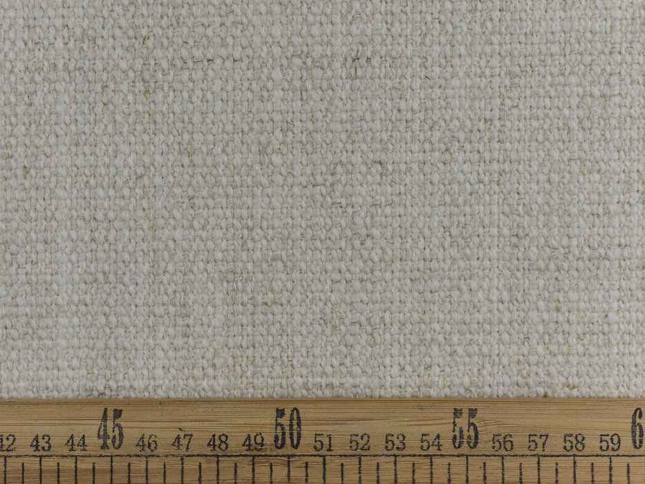 Heavy Weight Cream Linen Blended Easy Clean High Performance Stain Resistance Upholstery Fabric By The Yard