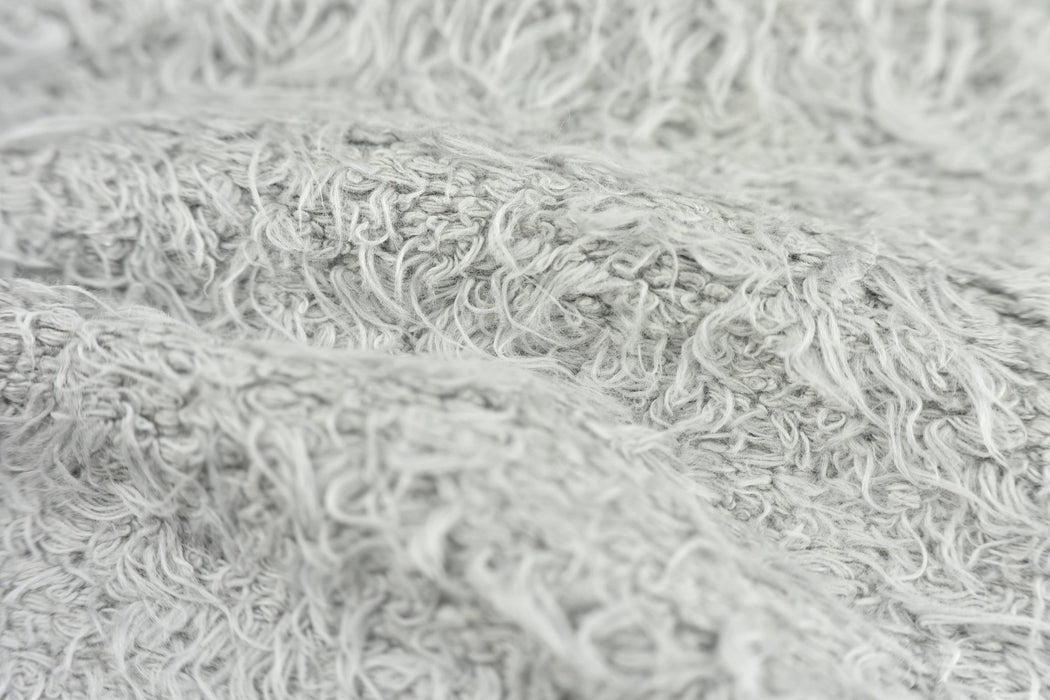 Heavy Weight Cream White Woven Faux Shearling Fabric Textured Sheepskin Upholstery Fabric By The Yard,55"with,670GSM