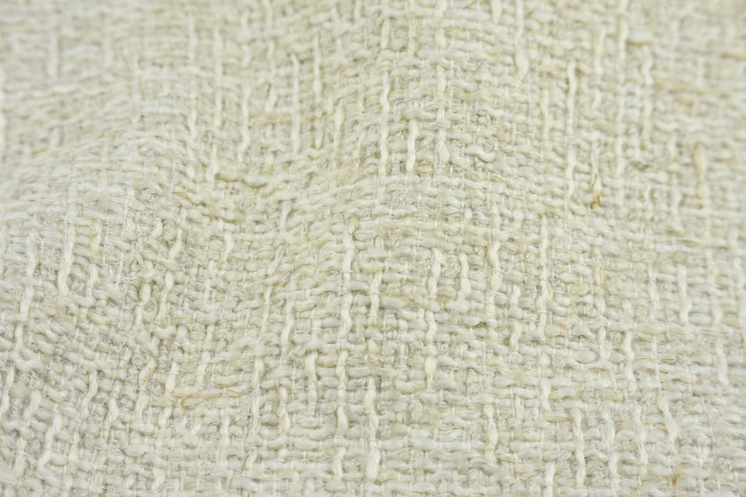 Heavy Weight Linen Cotton Wool Blended Textured Upholstery Fabric By The Yard in 57" Width