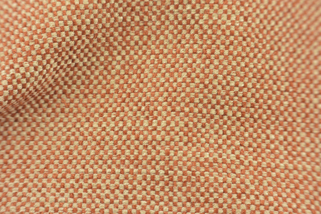 Heavy Weight Linen Falx Upholstery Fabric 57"W/530GSM Samll Basketweave Fabric By The Yard For Chair Couch Cushion Brown Rust