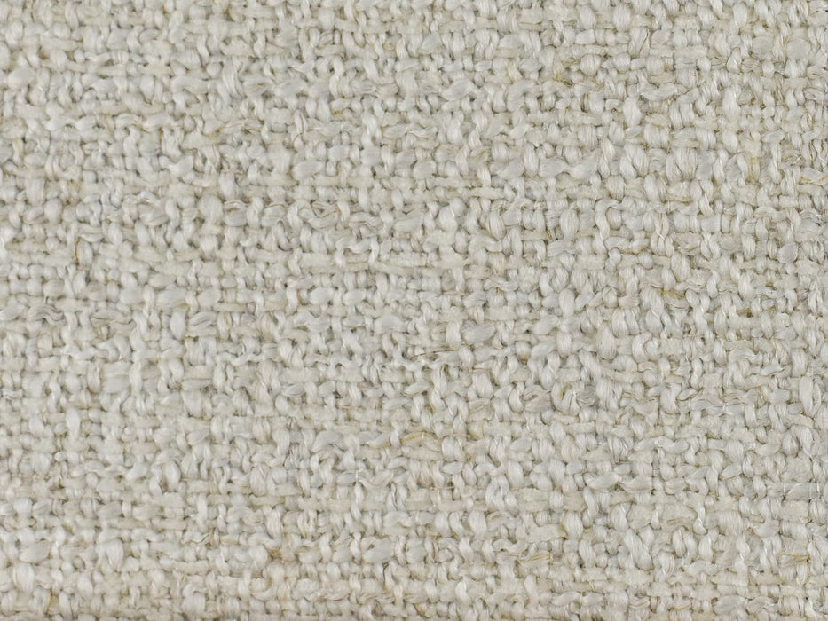 Heavy Weight Textured Chenille Wool Blended Linen Upholstery Fabric By The Yard 55"width 680GSM Sand White