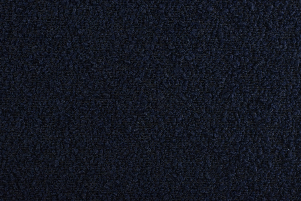 Heavy Weight Textured Chunky Boucle Upholstery Fabric By The Yard in White Ivory Cream Black/57"width 750GSM - 5# Dark Blue