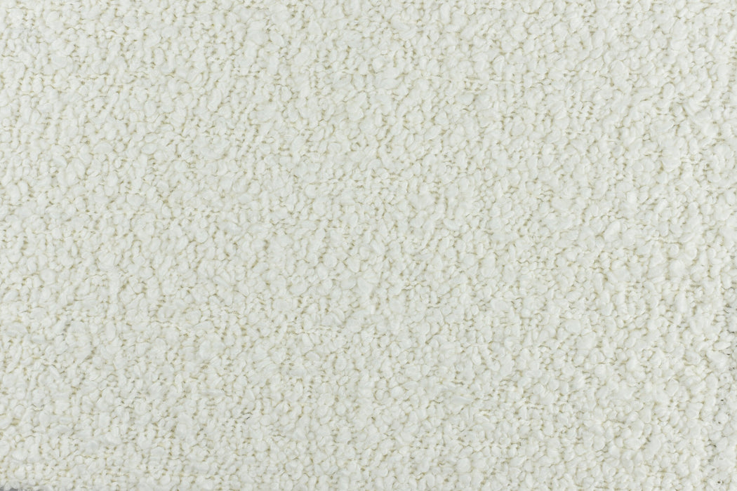 Heavy Weight Textured Chunky Boucle Upholstery Fabric By The Yard in White Ivory Cream Black/57"width 750GSM - 1# White