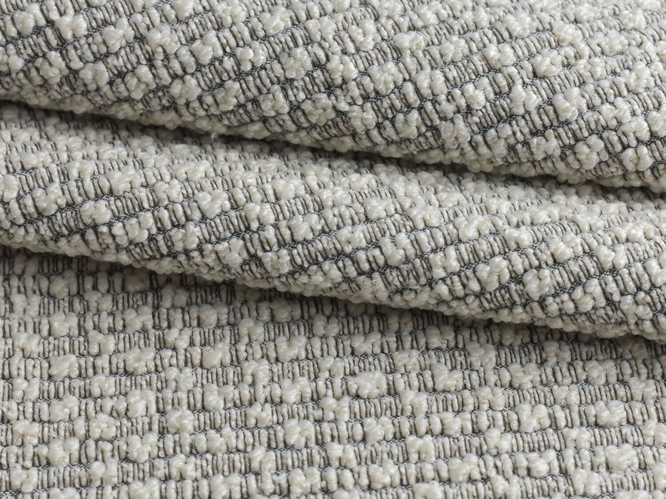 Heavy Weight Textured Chunky Cream Black Boucle Upholstery Fabric By The Yard For Chair,Ottman Furniture 55"Width 730GSM