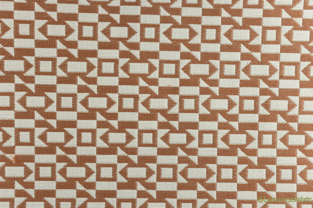 Heavy Weight Textured Geometric Design Jacquard Woven Home Décor Upholstery Fabric By The Yard Cape Palliser