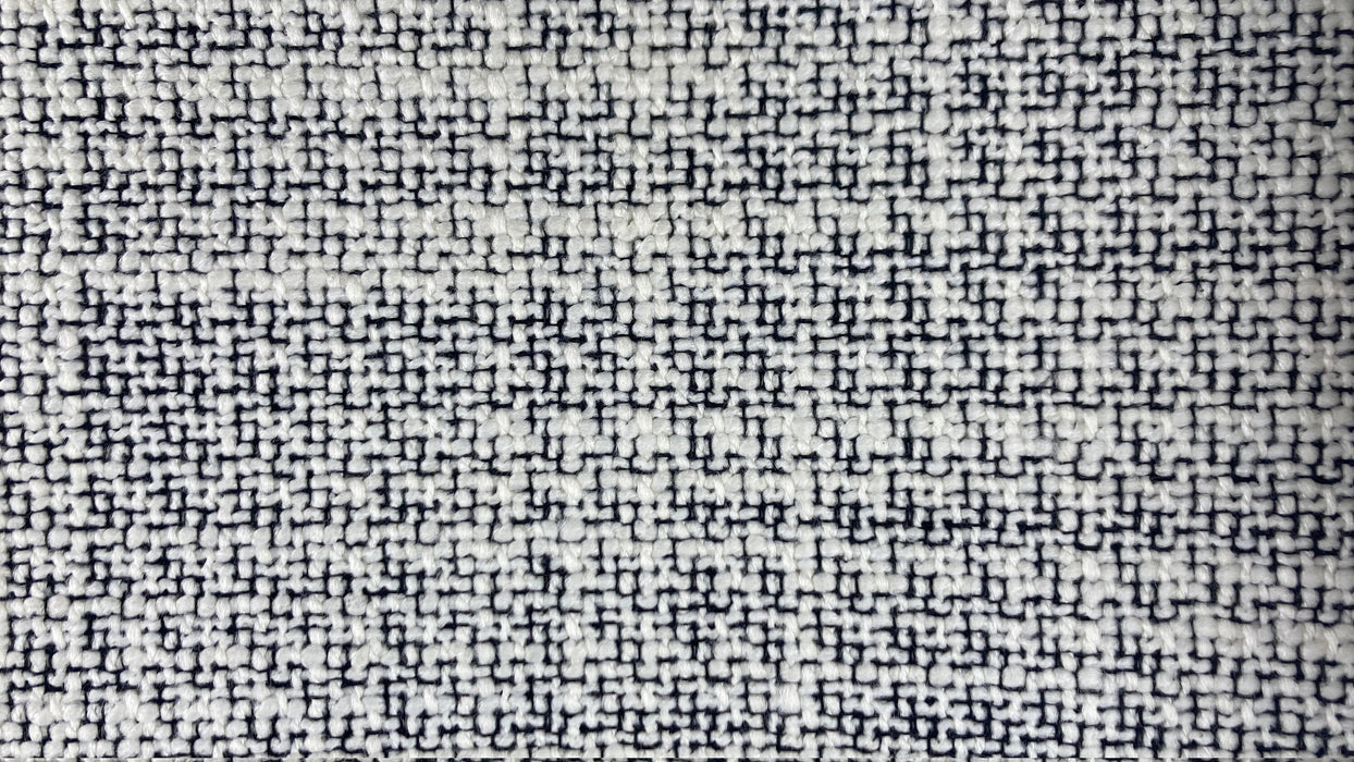 Heavy Weight Textured Wool Boucle Upholstery Fabric By The Yard In Black and White For Chair/Couch/Armchair/Furniture Gloud Dance