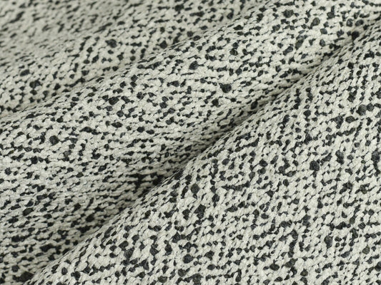 Heavy Weight Vintage Black and White Textured Wooly Upholstery Fabric By The Yard 57"Width,780GSM
