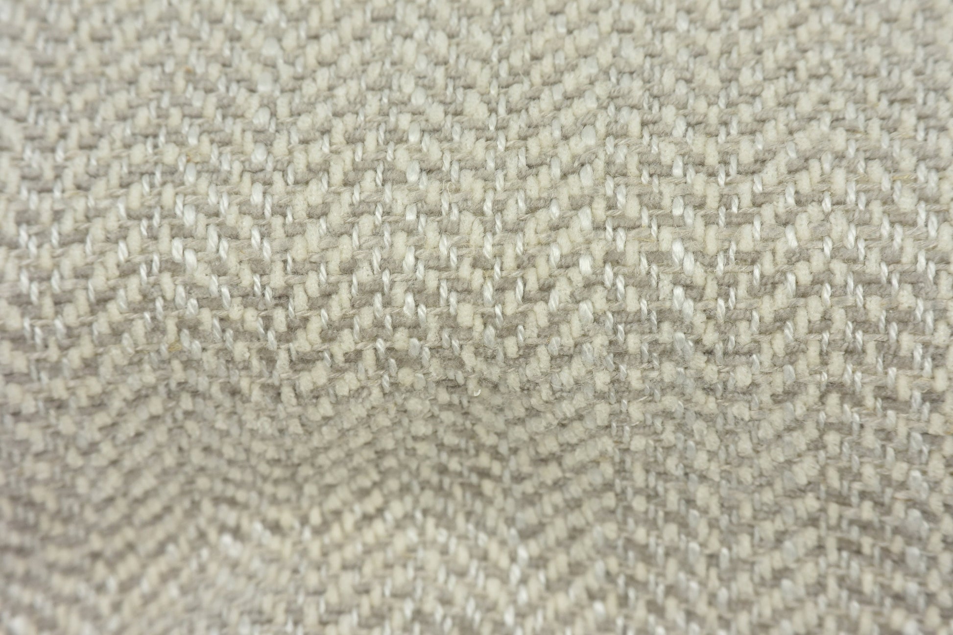 Heavy Weight Vintage Linen Blended Zigzag Taupe White Herringbone Upholstery Fabric By The Yard For Headboard,Cushion,Ottoman,Furniture