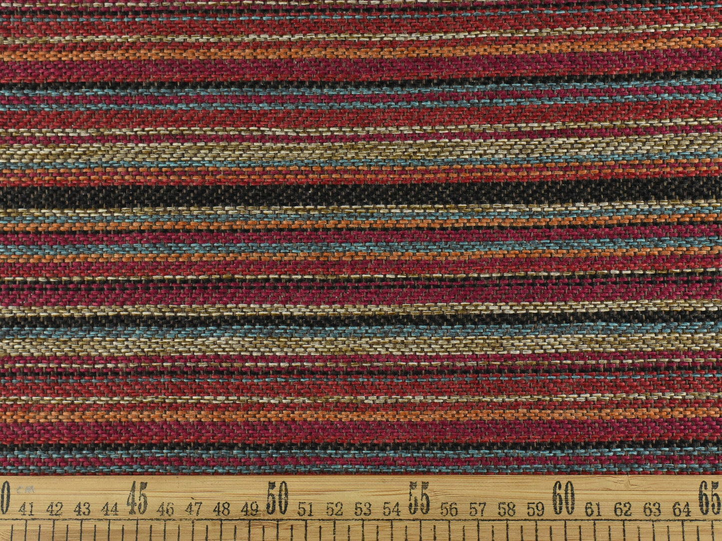 Modern Multicolour Designer Striped Pattern Jacquard Upholstery Fabric By The Yard 2A
