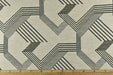 Stylised Stripe Pattern Jacquard Upholstery Fabric in Black Cream|Abstract Geometric Upholstery Fabric For Dining Chair,Sofa, Couch