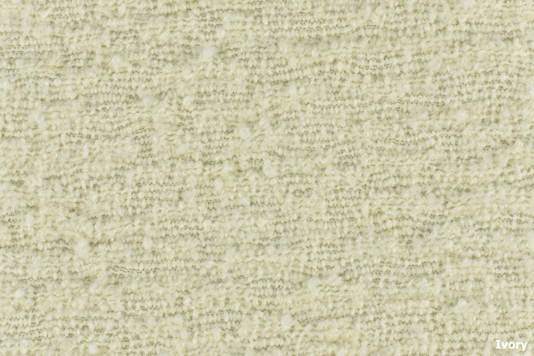 Wool Linen Cotton Blend Grass Green Boucle Texture Woven Upholstery Fabric