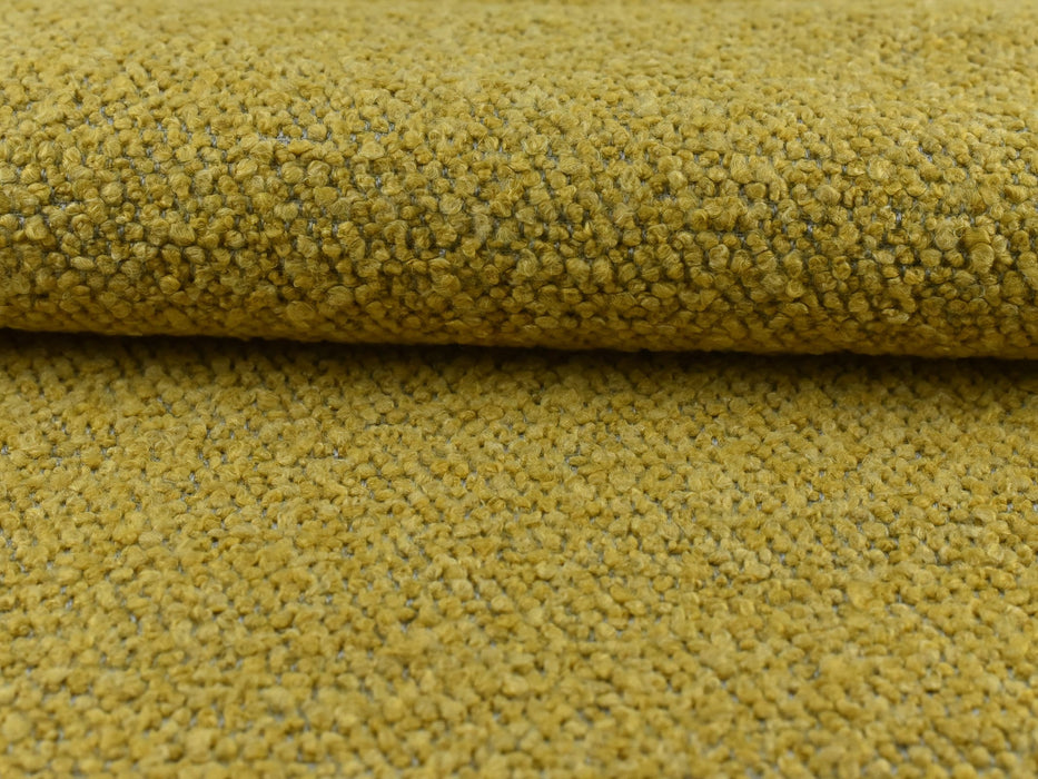 Yellow Texture Chunky Boucle Upholstery Fabric By The Yard For Chair