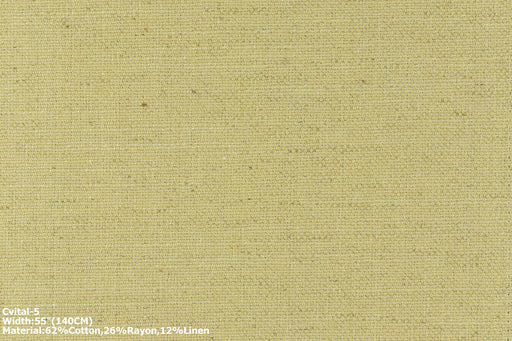 Yellow Upholstery Farmhouse Cotton Linen Blend Upholstery Fabric For Chair|Strip Geometric Jacquard Fabric For Bench Pillow Cvital-5