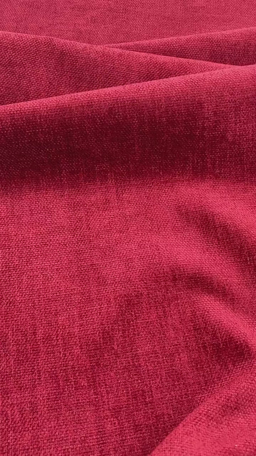 Designer Red Soft Polyester Upholstery Fabric By The Yard