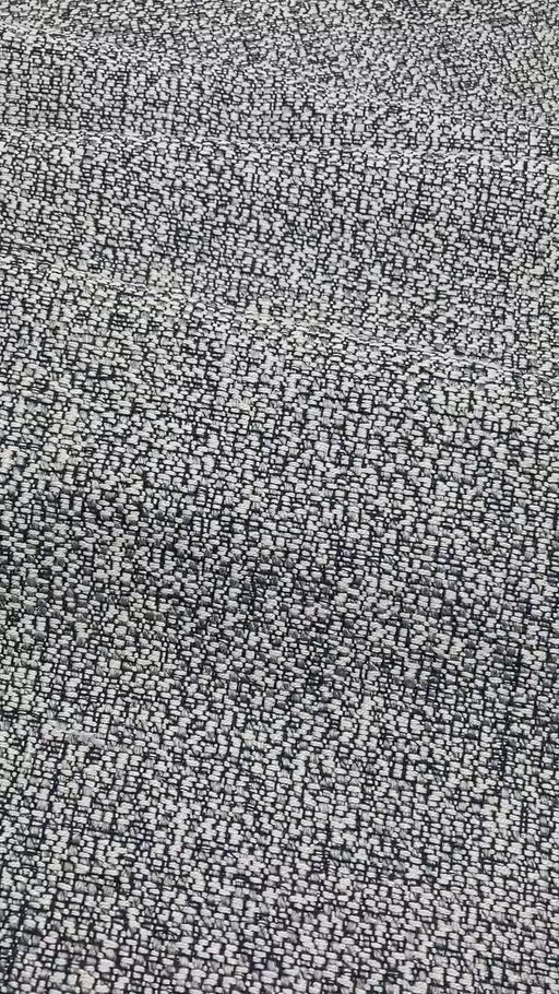 Designer Heavy Weight Textured Black Grey Linen Upholstery Fabric By The Yard For Furniture Home Decor