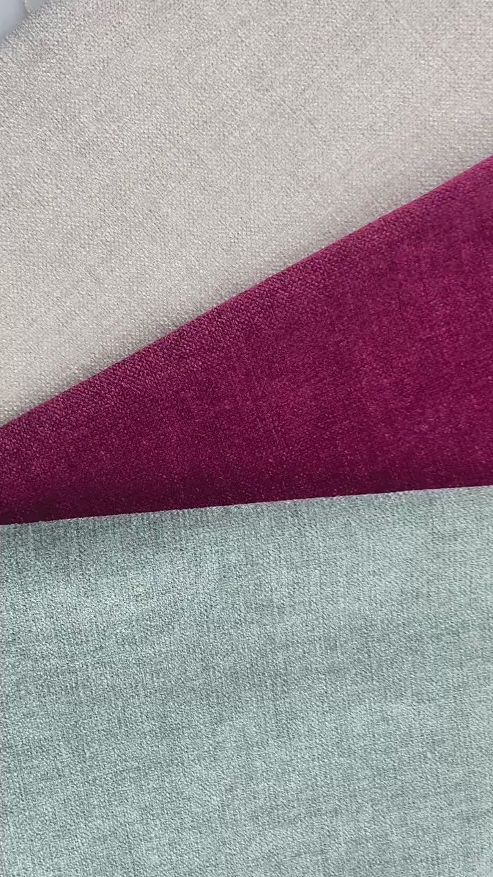 Heavy Weight Soft Textured Upholstery Fabric By The Yard  For Chair Sofa Ottoman Furniture Pink Gray Green