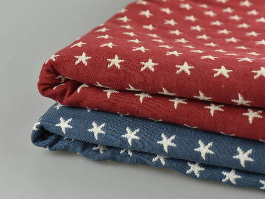 100% Pure Cotton Upholstery Fabric Stars Red Star Blue Star Fabric Patriotic Fabric Kids Nursery For Drapery,Cushion,Pillow,Bedding