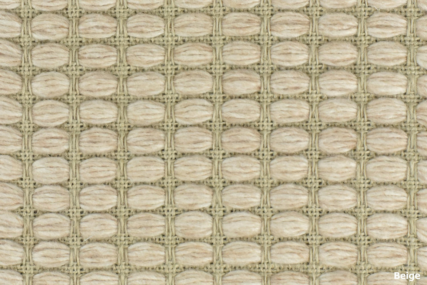 Chunky Woven Contemporary Wool Linen Textured Upholstery Fabric For Home Decor&Decorative Pillow Fabric-56"W/658GSM Beige